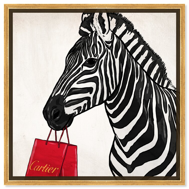 Expensive Zebra On Canvas by Oliver Gal Print